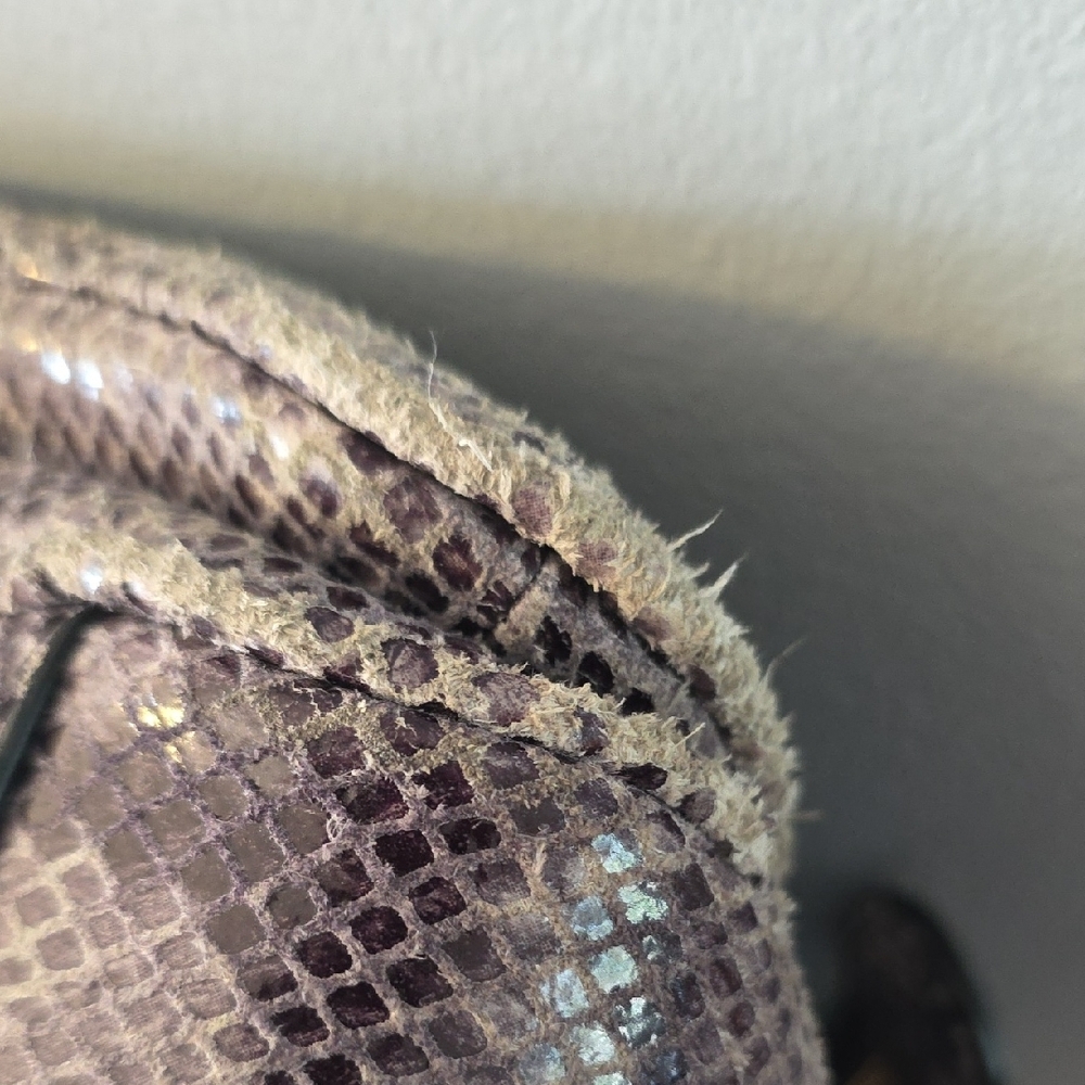 Tory Burch Snakeskin Clutch with Gold Accents - Picture 6 of 6